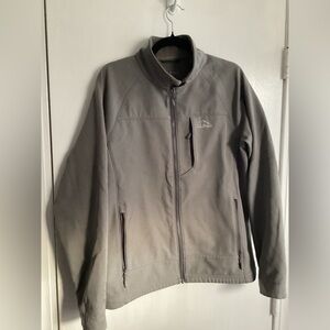 L.L. Bean Beige/Grey Full Zip Jacket - size S Reg